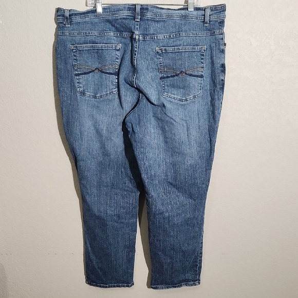 Faded Glory Jeans Plus Size 24W Blue Straight Leg Demin - Picture 4 of 11